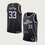 Nicolas Batum NO 33 Camiseta Los Angeles Clippers Ciudad 2022-23 Negro