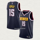 Nikola Jokic NO 15 Camiseta Denver Nuggets Icon 2020-21 Azul