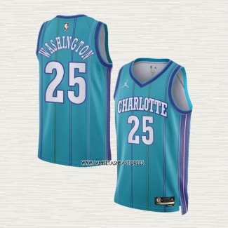 P.J. Washington NO 25 Camiseta Charlotte Hornets Classic 2023-24 Verde