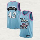 Pascal Siakam NO 43 Camiseta Toronto Raptors Ciudad 2020-21 Rosa Azul