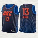 Paul George NO 13 Camiseta Nino Oklahoma City Thunder Statement 2017-18 Azul