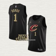 Rajon Rondo NO 1 Camiseta Cleveland Cavaliers Statement 2022-23 Negro