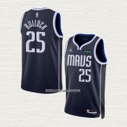 Reggie Bullock NO 25 Camiseta Dallas Mavericks Statement 2022-23 Azul