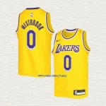 Russell Westbrook NO 0 Camiseta Nino Los Angeles Lakers Icon 2022-23 Amarillo