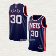 Seth Curry NO 30 Camiseta Brooklyn Nets Ciudad 2021-22 Azul