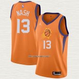 Steve Nash NO 13 Camiseta Phoenix Suns Statement 2021 Naranja