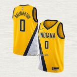 Tyrese Haliburton NO 0 Camiseta Indiana Pacers Statement 2022-23 Amarillo