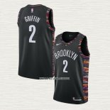 Blake Griffin NO 2 Camiseta Brooklyn Nets Ciudad Negro