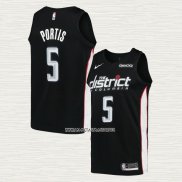 Bobby Portis NO 5 Camiseta Washington Wizards Ciudad 2018-19 Negro