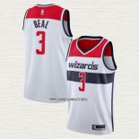 Bradley Beal NO 3 Camiseta Washington Wizards Association 2019-20 Blanco