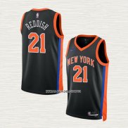 Cam Reddish NO 21 Camiseta New York Knicks Ciudad 2022-23 Negro