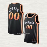 Camiseta Atlanta Hawks Personalizada Ciudad 2022-23 Negro