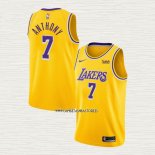Carmelo Anthony NO 7 Camiseta Los Angeles Lakers Icon 2020 Amarillo