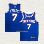 Carmelo Anthony NO 7 Camiseta New York Knicks Statement 2020-21 Azul