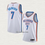 Chet Holmgren NO 7 Camiseta Oklahoma City Thunder Association Blanco