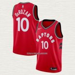 DeMar DeRozan NO 10 Camiseta Toronto Raptors Icon Rojo