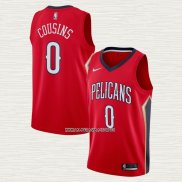 DeMarcus Cousins NO 0 Camiseta New Orleans Pelicans Statement Rojo