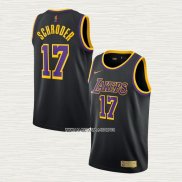 Dennis Schroder NO 17 Camiseta Los Angeles Lakers Earned 2020-21 Negro