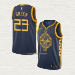Draymond Green NO 23 Camiseta Golden State Warriors Ciudad 2018-19 Azul