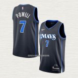 Dwight Powell NO 7 Camiseta Dallas Mavericks Ciudad 2023-24 Azul