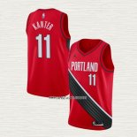 Enes Kanter NO 11 Camiseta Portland Trail Blazers Statement Rojo