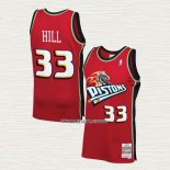 Grant Hill NO 33 Camiseta Detroit Pistons Mitchell & Ness 1999-00 Rojo