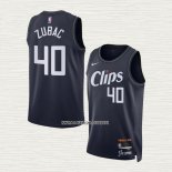 Ivica Zubac NO 40 Camiseta Los Angeles Clippers Ciudad 2023-24 Azul
