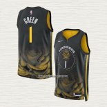 JaMychal Green NO 1 Camiseta Golden State Warriors Ciudad 2022-23 Negro