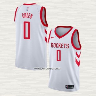 Jalen Green NO 0 Camiseta Houston Rockets Association Blanco