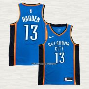 James Harden NO 13 Camiseta Oklahoma City Thunder Icon Azul