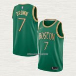 Jaylen Brown NO 7 Camiseta Boston Celtics Ciudad 2019-20 Verde