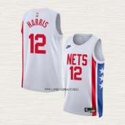 Joe Harris NO 12 Camiseta Brooklyn Nets Classic 2022-23 Blanco