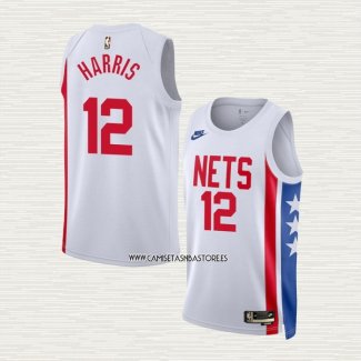 Joe Harris NO 12 Camiseta Brooklyn Nets Classic 2022-23 Blanco