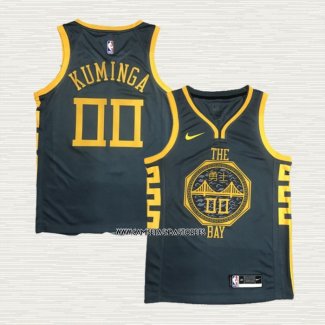 Jonathan Kuminga NO 00 Camiseta Golden State Warriors Ciudad 2018-19 Azul