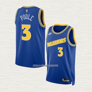 Jordan Poole NO 3 Camiseta Golden State Warriors Classic 2022-23 Azul