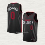 Josh Richardson NO 0 Camiseta Miami Heat Ciudad 2023-24 Negro