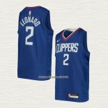 Kawhi Leonard NO 2 Camiseta Nino Los Angeles Clippers Icon Azul