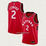 Kawhi Leonard NO 2 Camiseta Toronto Raptors Icon 2018 Rojo