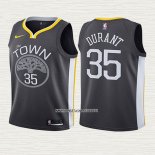 Kevin Durant NO 35 Camiseta Nino Golden State Warriors Statement 2017-18 Gris