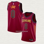 Kevin Love NO 0 Camiseta Cleveland Cavaliers Icon 2018 Rojo