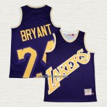 Kobe Bryant NO 24 Camiseta Los Angeles Lakers Mitchell & Ness Big Face Violeta