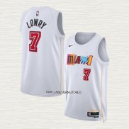 Kyle Lowry NO 7 Camiseta Miami Heat Ciudad 2022-23 Blanco