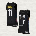 Kyrie Irving NO 11 Camiseta Brooklyn Nets Ciudad Autentico 2020-21 Negro