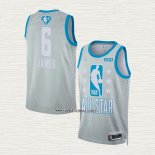 LeBron James NO 6 Camiseta Los Angeles Lakers All Star 2022 Gris