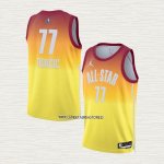 Luka Doncic NO 77 Camiseta Dallas Mavericks All Star 2023 Naranja