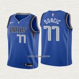 Luka Doncic NO 77 Camiseta Nino Dallas Mavericks Icon 2018 Azul