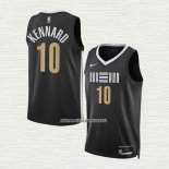 Luke Kennard NO 10 Camiseta Memphis Grizzlies Ciudad 2023-24 Negro