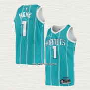 Malik Monk NO 1 Camiseta Charlotte Hornets Icon 2020-21 Verde