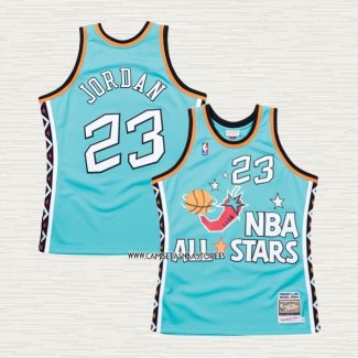 Michael Jordan NO 23 Camiseta All Star 1996 Verde2