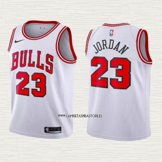 Michael Jordan NO 23 Camiseta Nino Chicago Bulls 2017-18 Blanco
